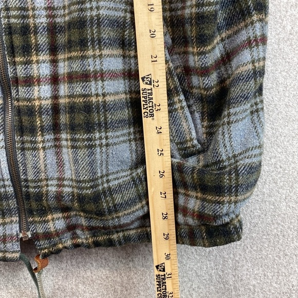 Vtg Pacific Trail reversible chore coat corduroy collar tartan plaid L jacket - Picture 8 of 11
